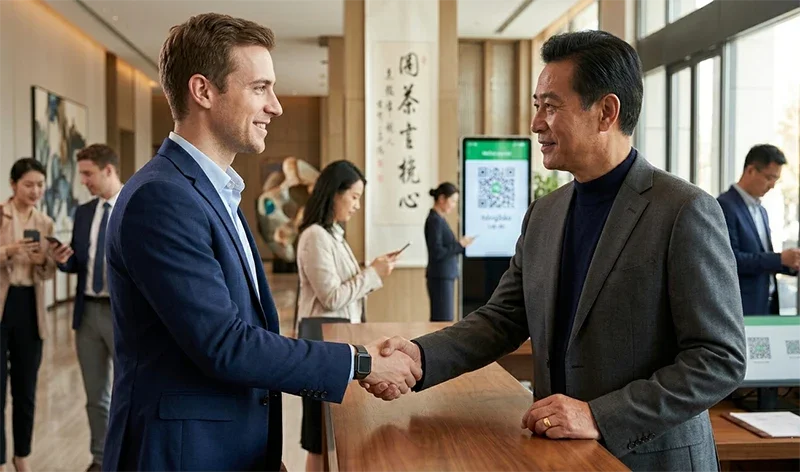 in modern China, the handshake is the standard greeting for nearly all situations